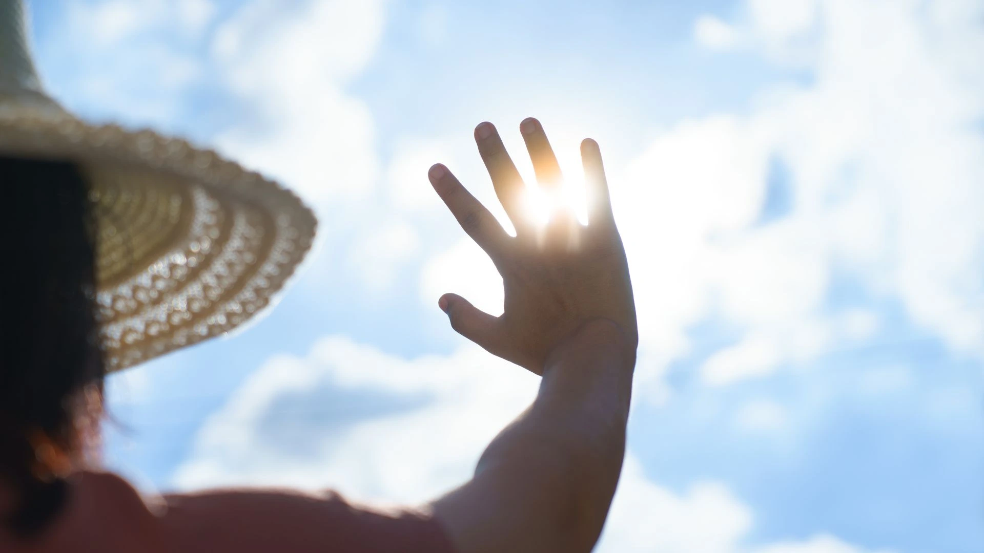 Traveler receiving heat stroke under the sun in Bali